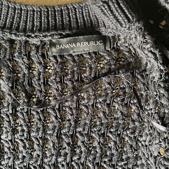 Banana Republic black cotton cardigan - Picture 2 of 11